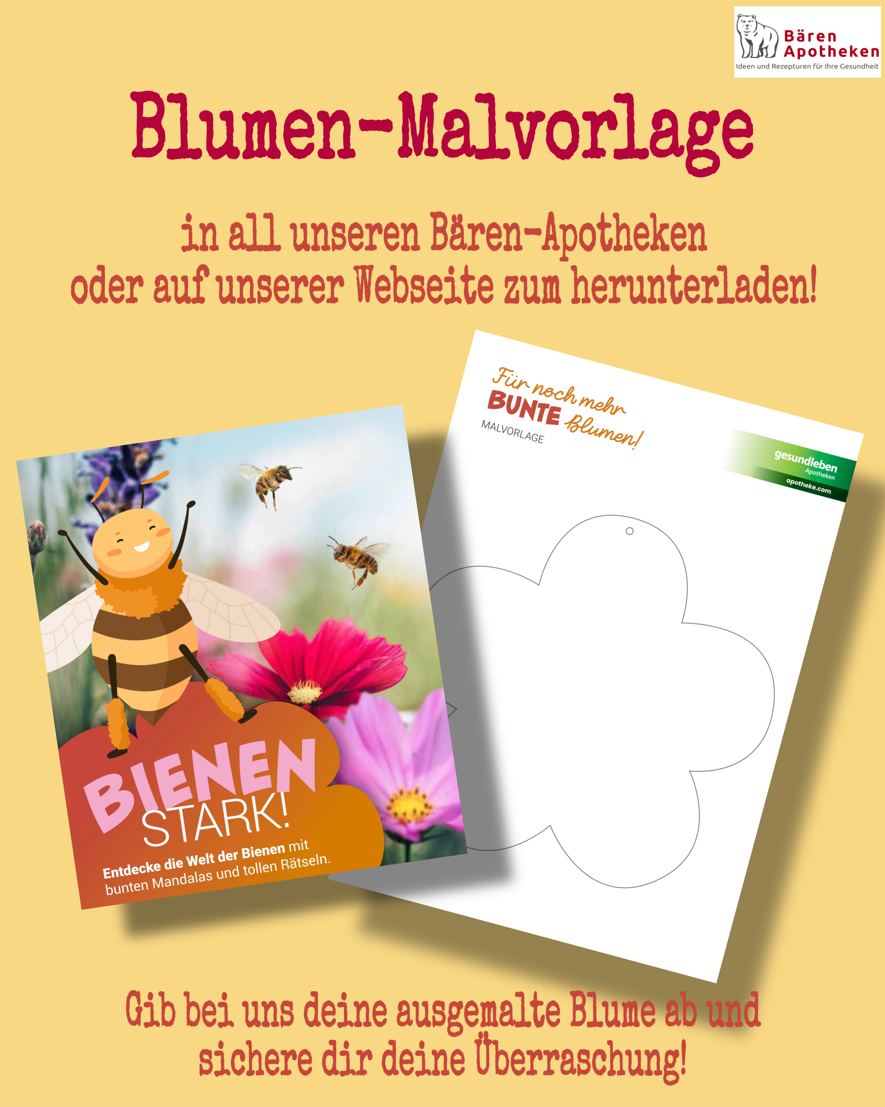 Blumen-Malvorlage zum ausdrucken